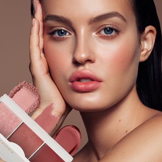 Mirabella model showcasing top 10 essential makeup looks – flawless skin, bold lips, and natural glow for versatile, everyday beauty