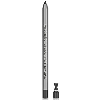 Close-up of Mirabella Eye Definer pencil showing its retractable tip for precise application on white background.