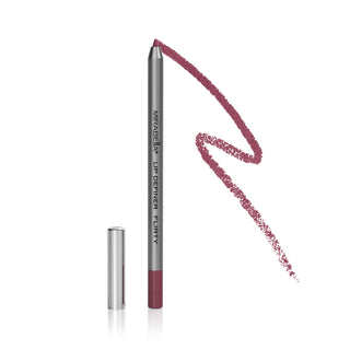 Mirabella Lip Definer pencil in shade Flirty is shown next to its liner swatch on a white background.