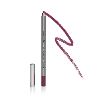 Mirabella Lip Definer pencil in shade Sexy is shown next to its liner swatch on a white background.