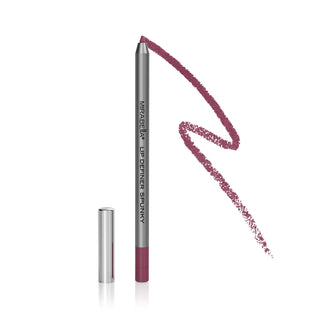 Mirabella Lip Definer pencil in shade Spunky is shown next to its liner swatch on a white background.